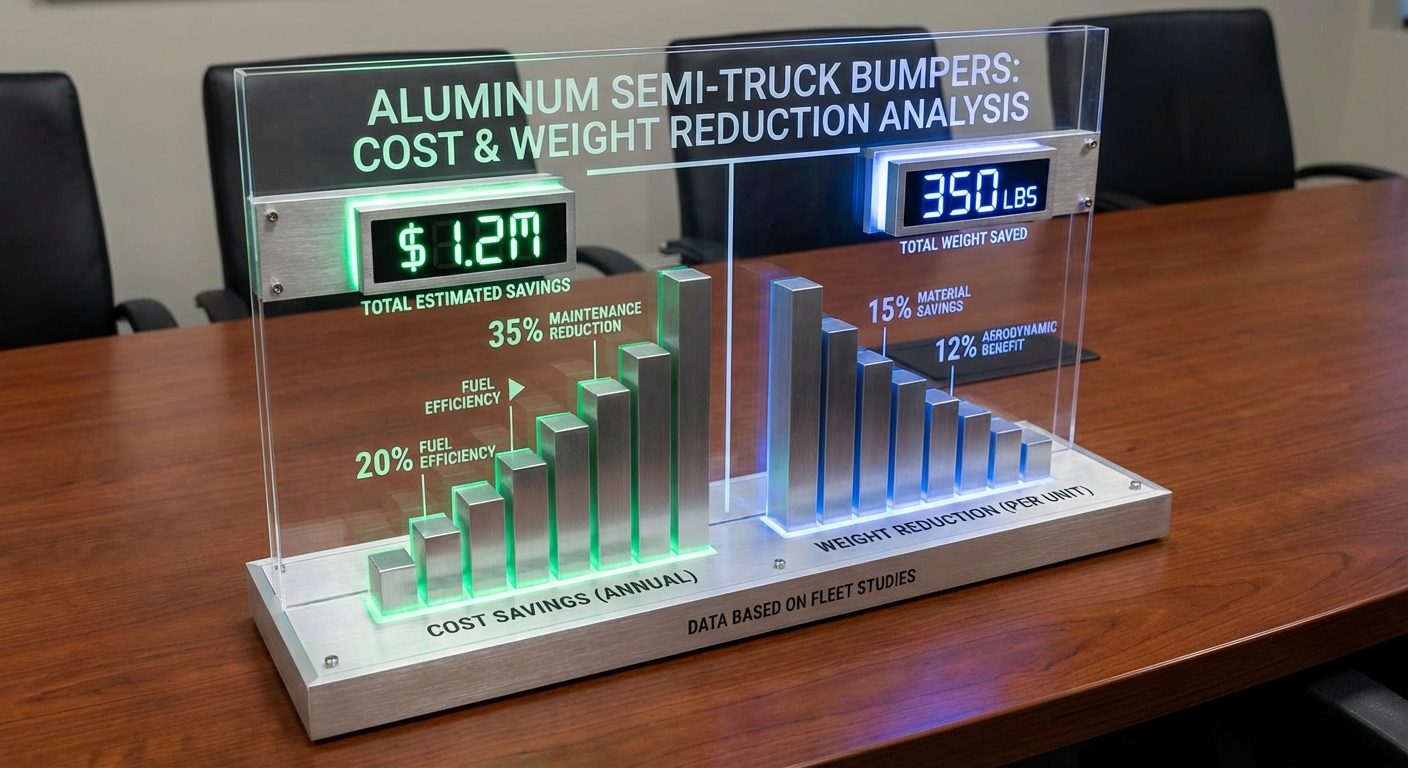 Aluminum bumper cost and weight reduction analysis
