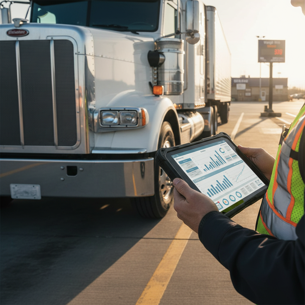 dot officer weigh station inspection
