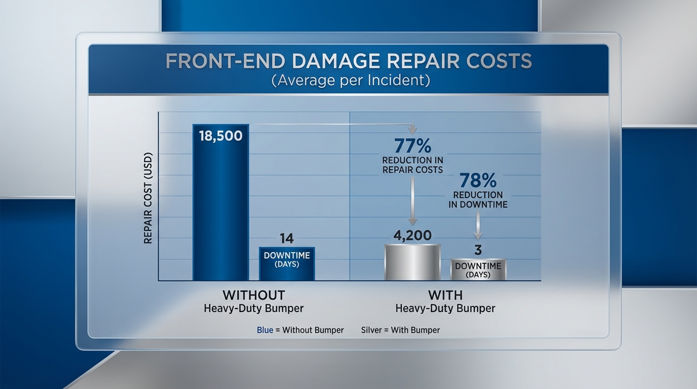 Front end damage repair costs comparison chart