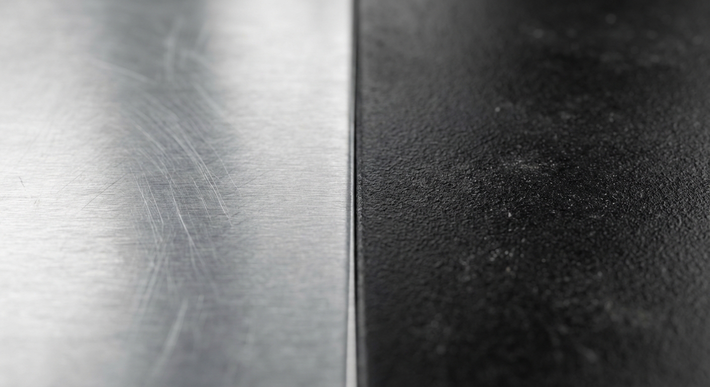 metal textures macro comparison