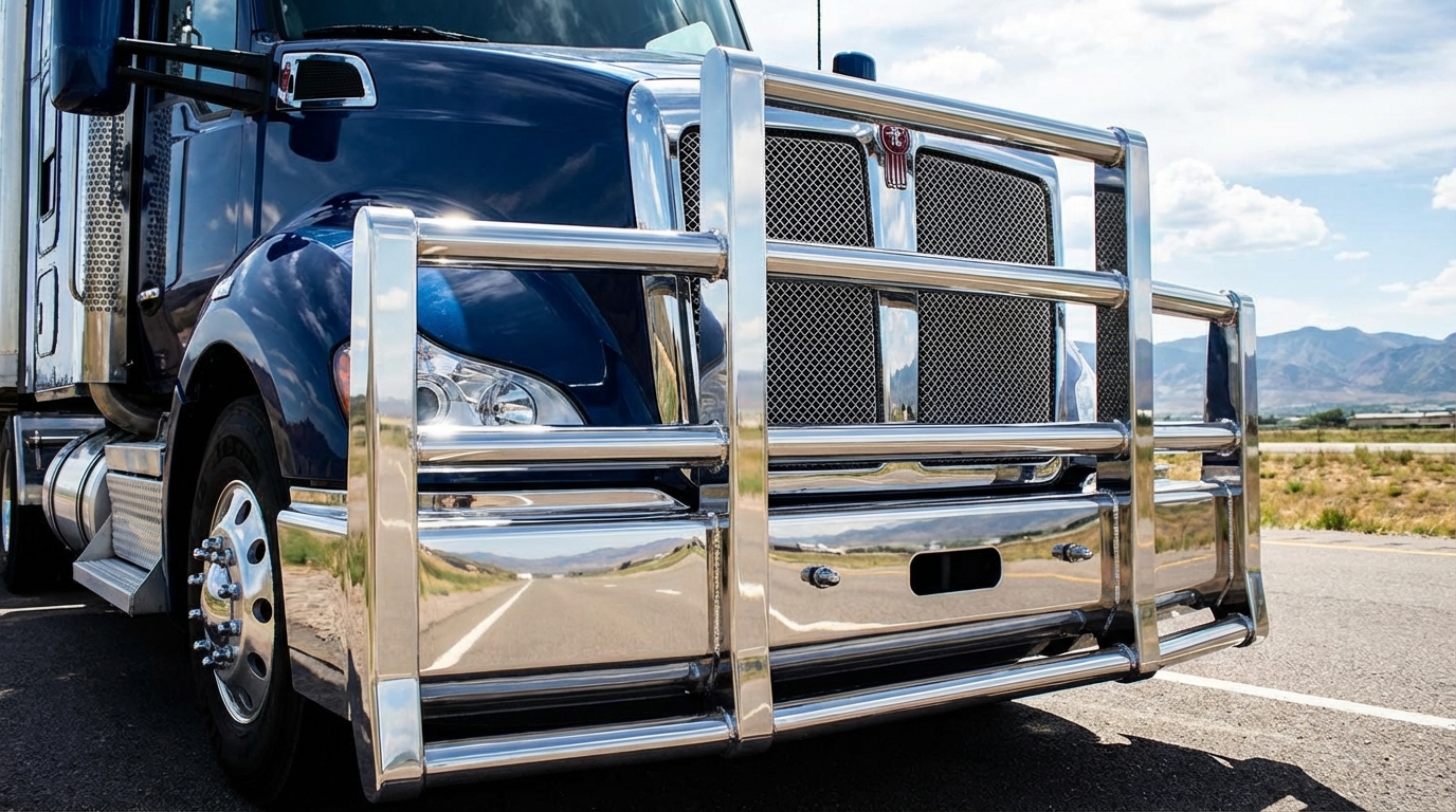 polished stainless steel grille guard index 6