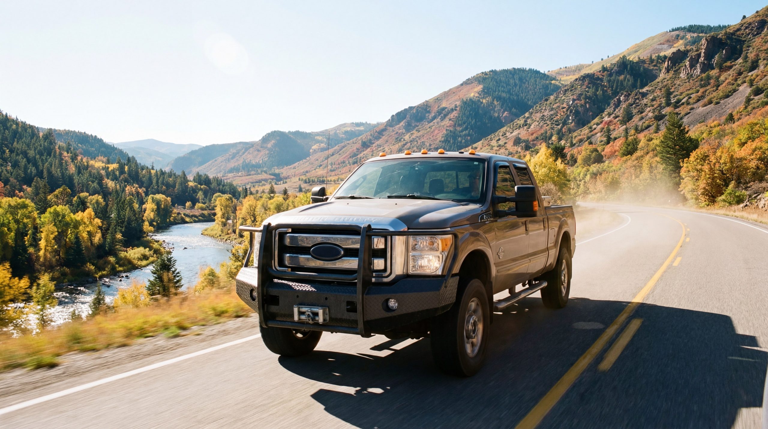 rugged pickup truck highway scene index 0.jpeg