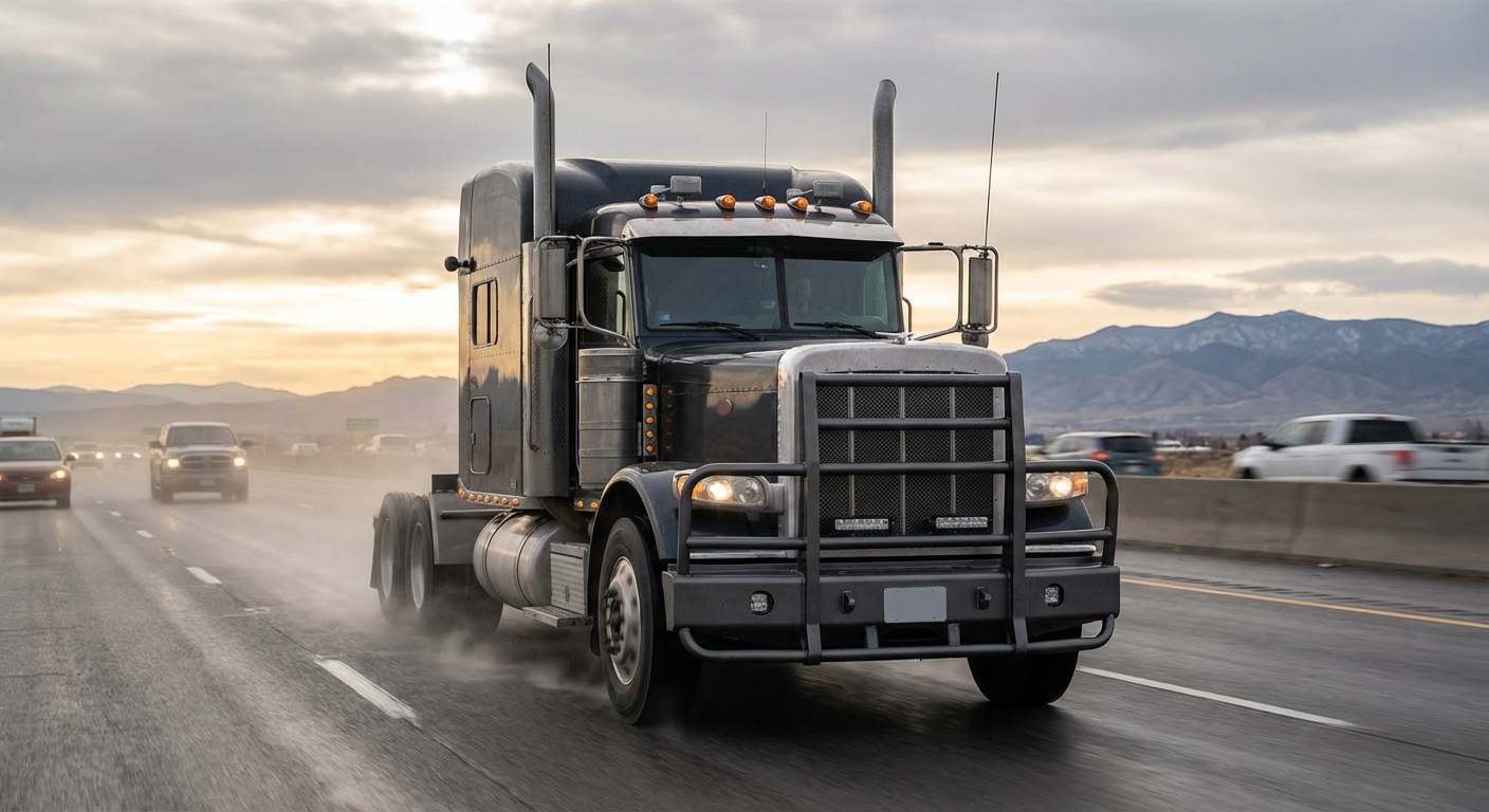 semi truck aftermarket bumper highway