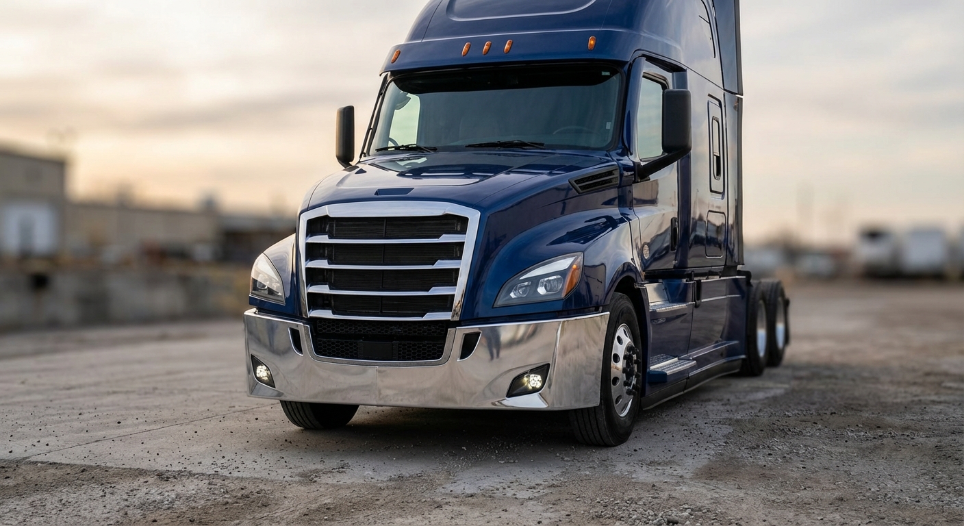 Semi-truck aluminum bumper product showcase