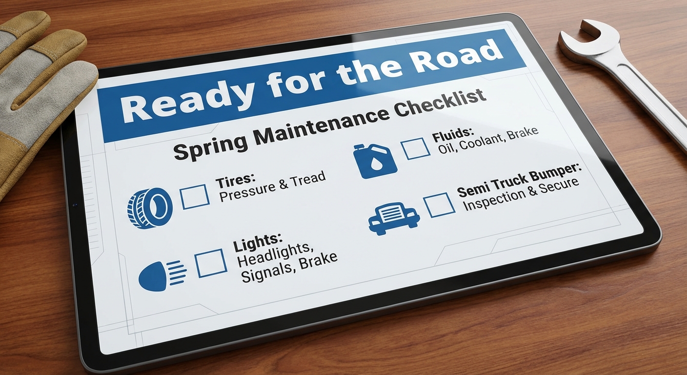 spring maintenance checklist infographic