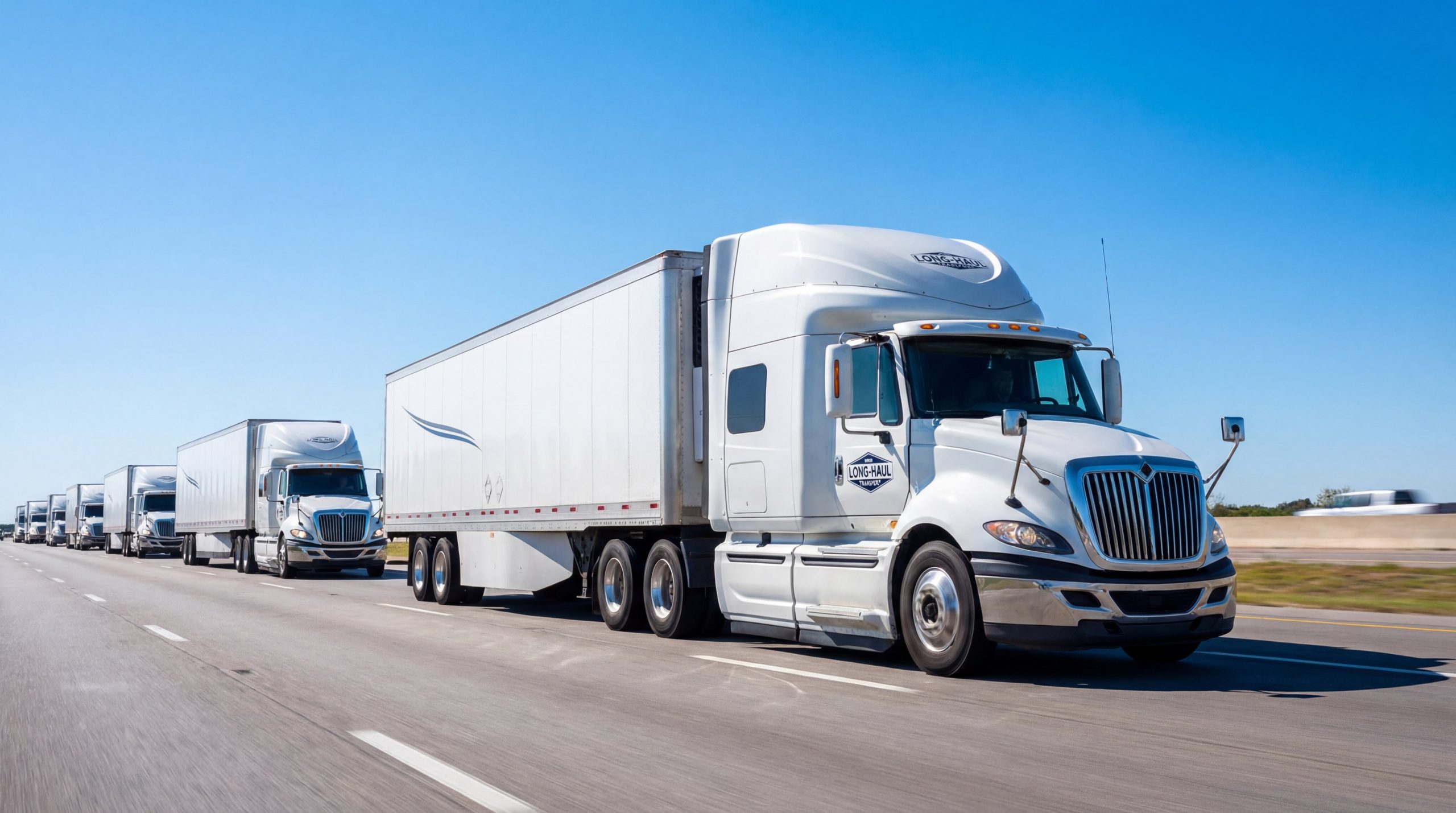 Commercial truck fleet highway