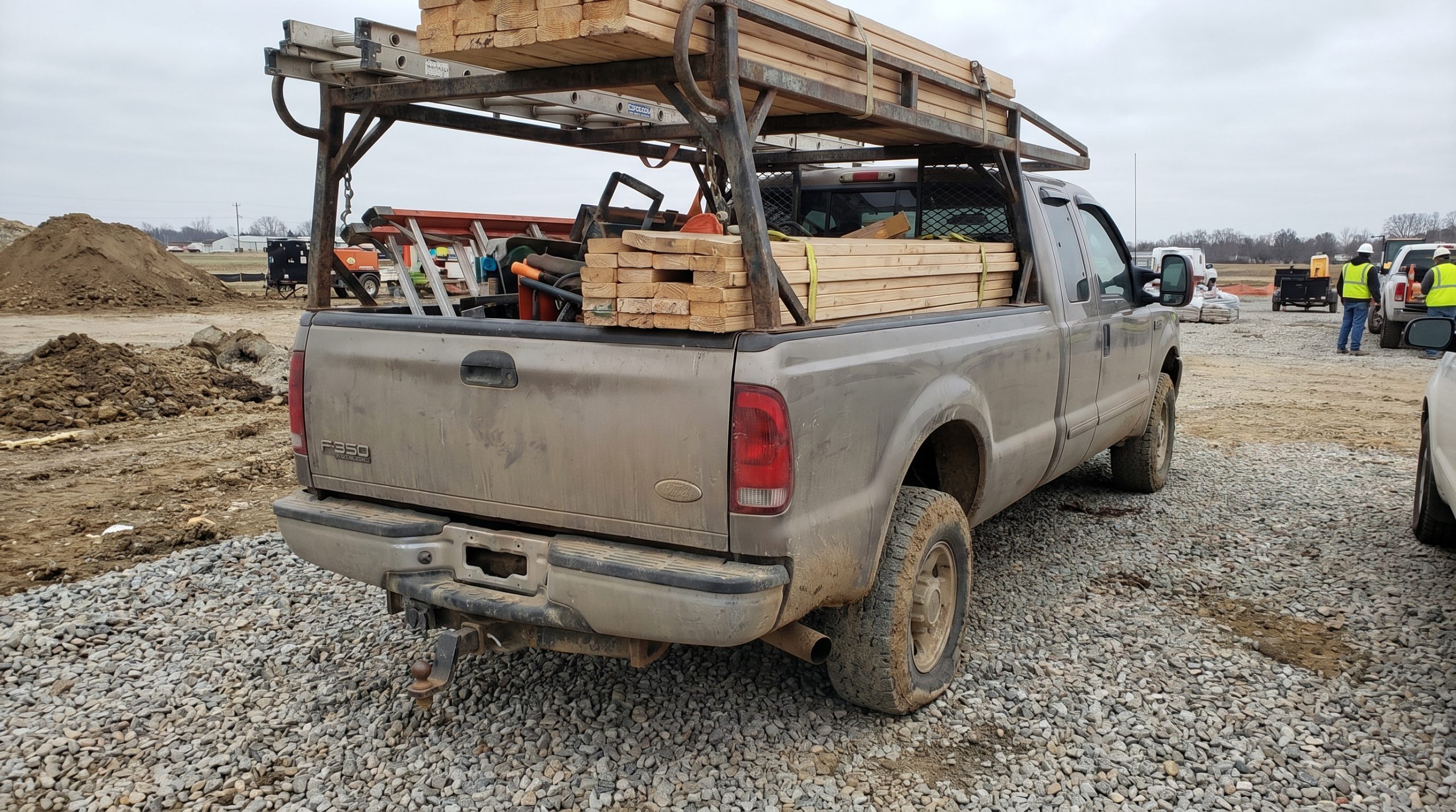 Image 4: Contractor Truck Rear View Jobsite