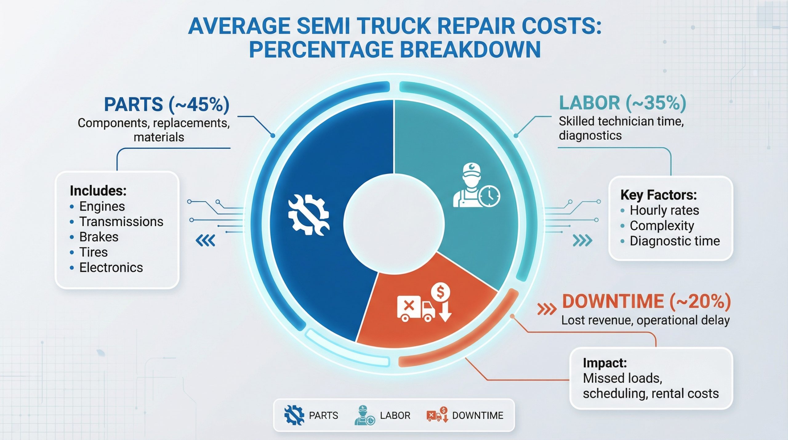 Average Semi Truck Repair Costs Breakdown