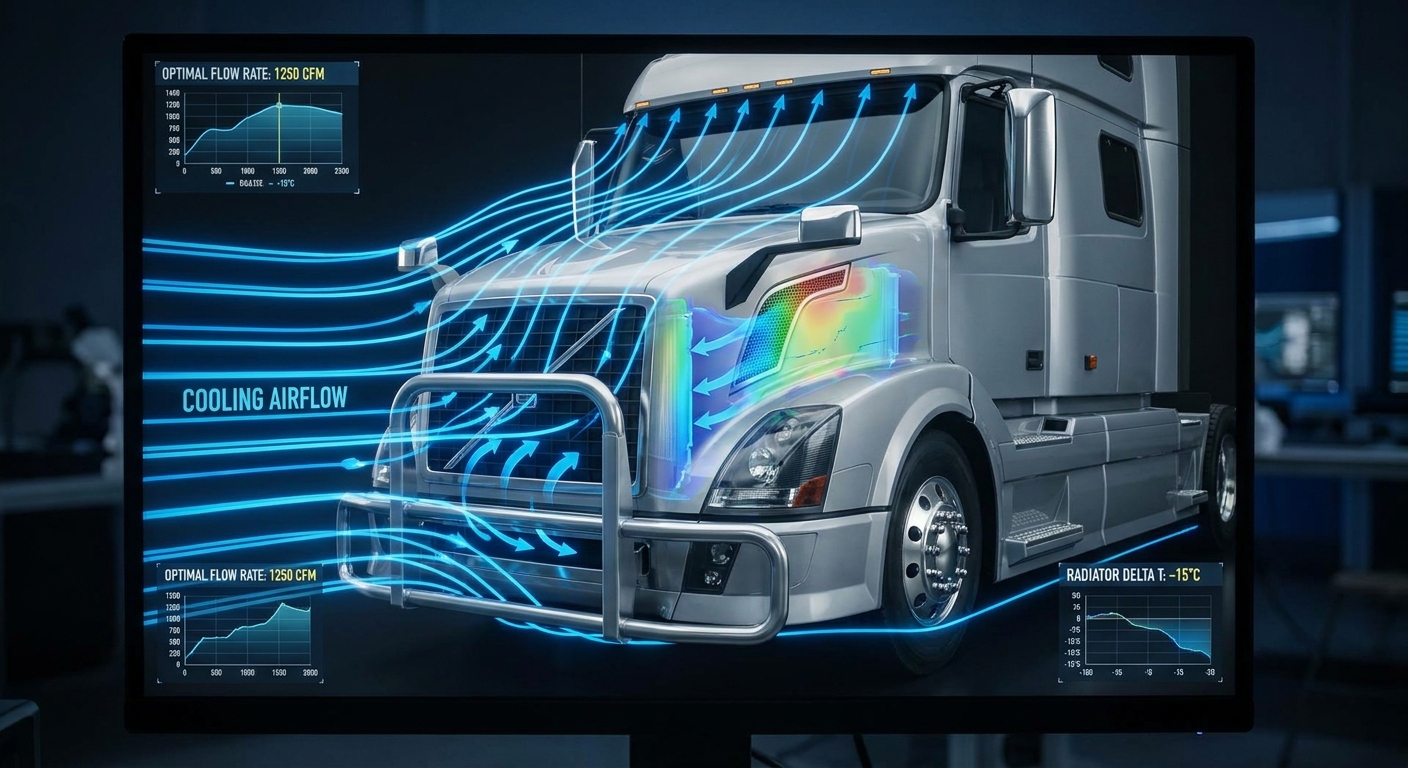 airflow dynamics semi truck simulation