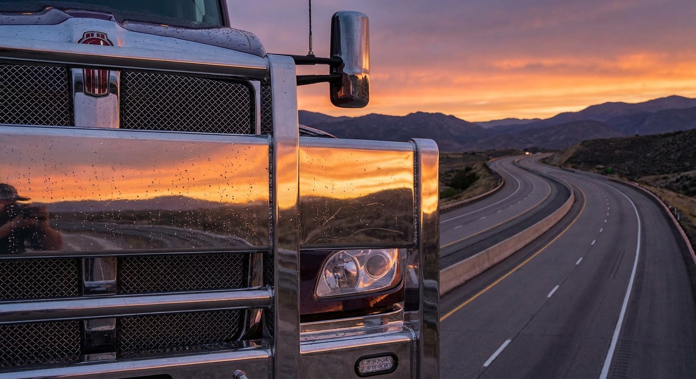chrome grille guard semi truck