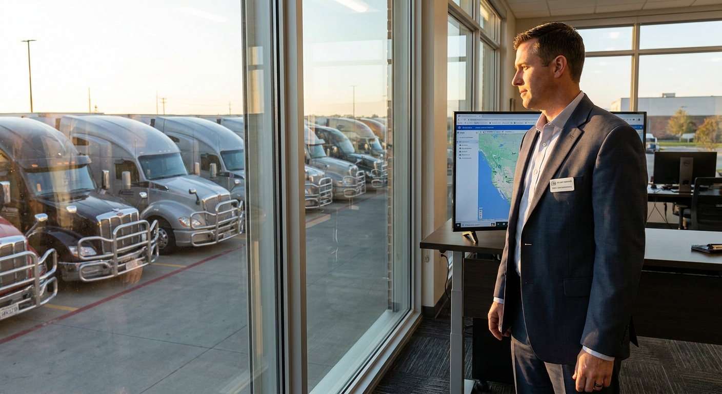 fleet manager office window view