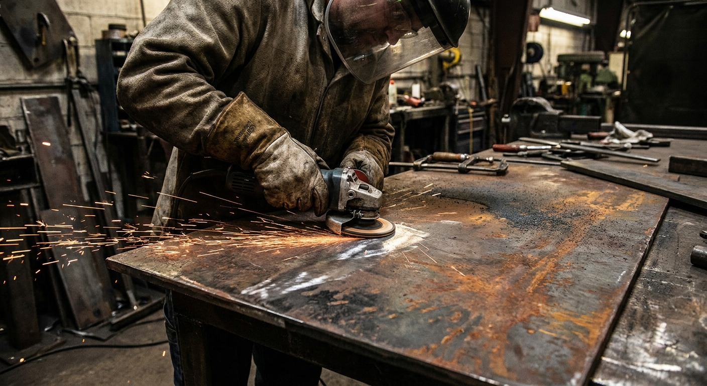 metal surface preparation welding