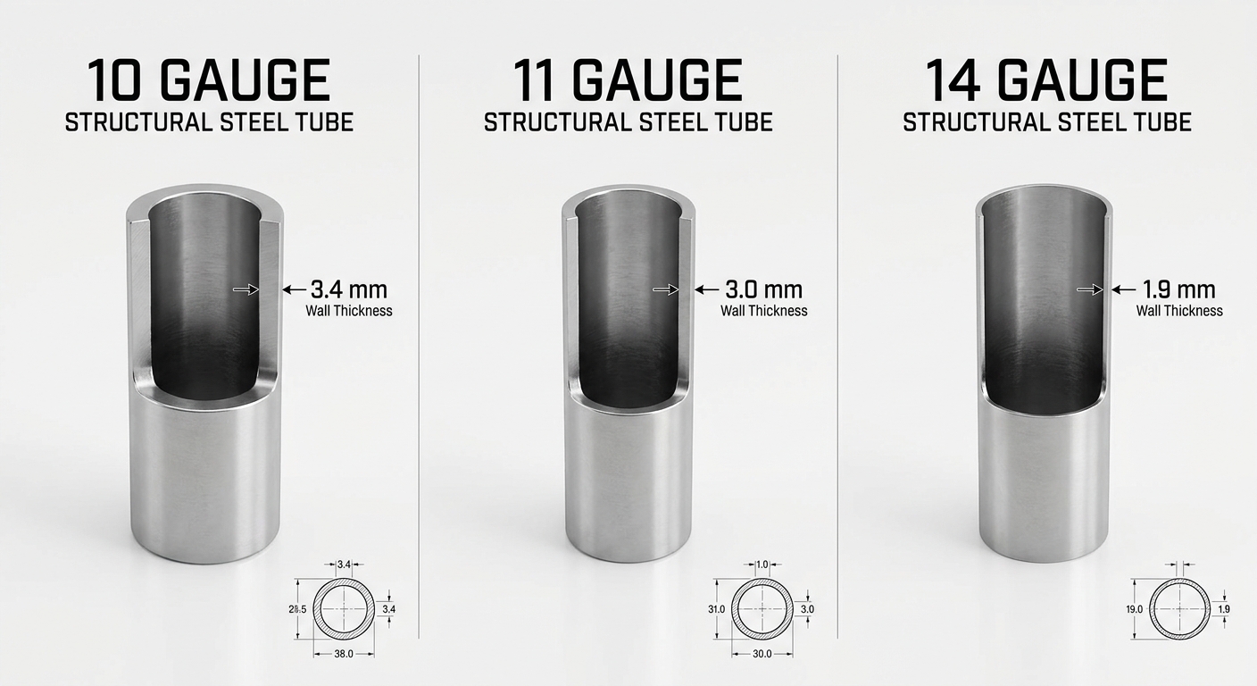 metal thickness gauge comparison chart