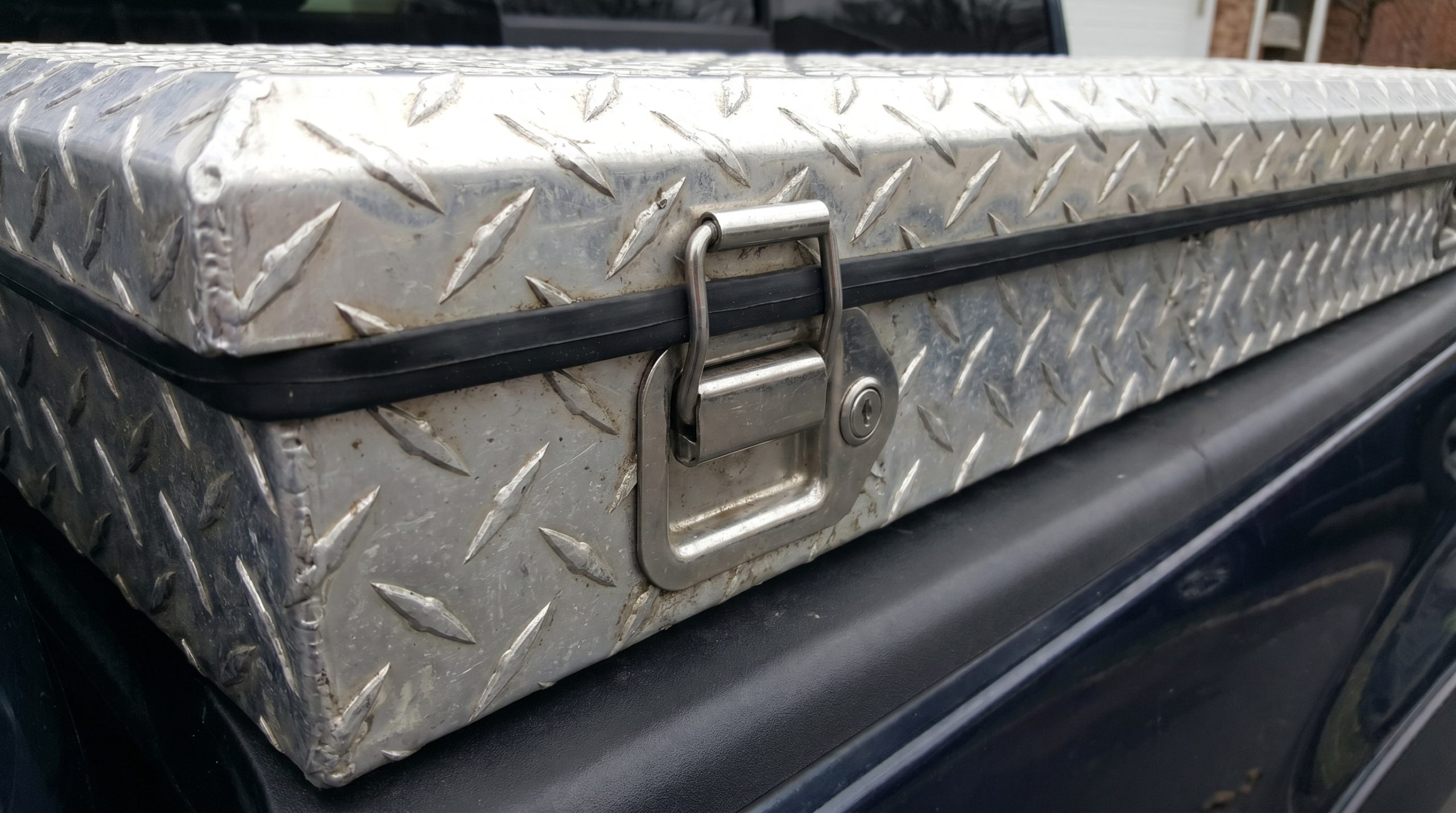 pickup truck toolbox closeup