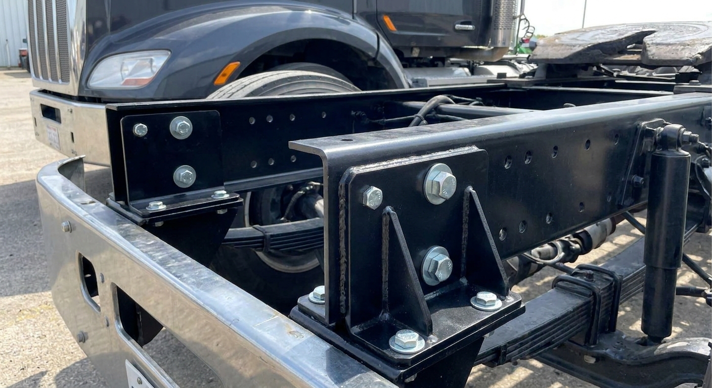 semi truck steel mounting brackets