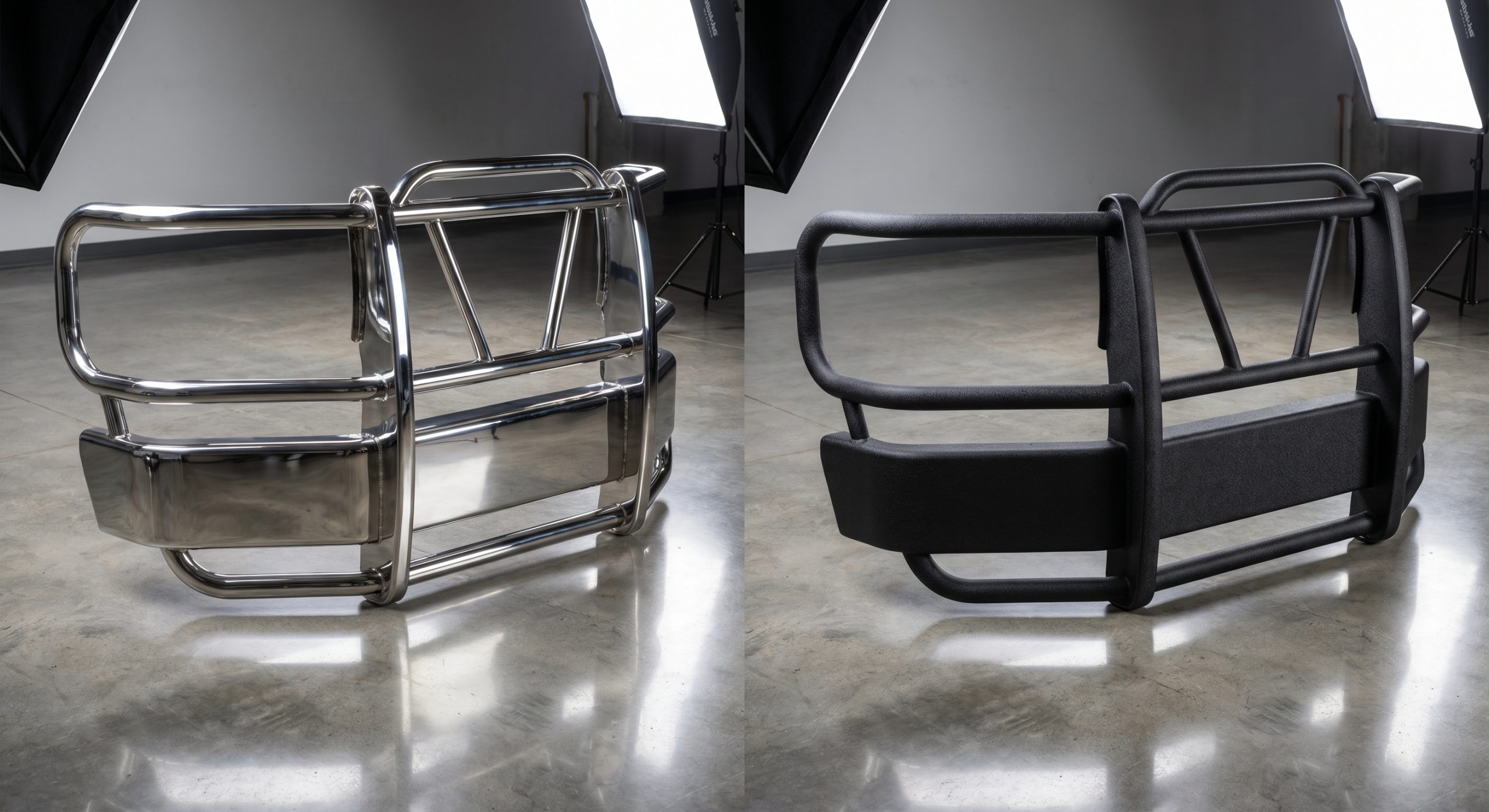 Steel grille guards comparison