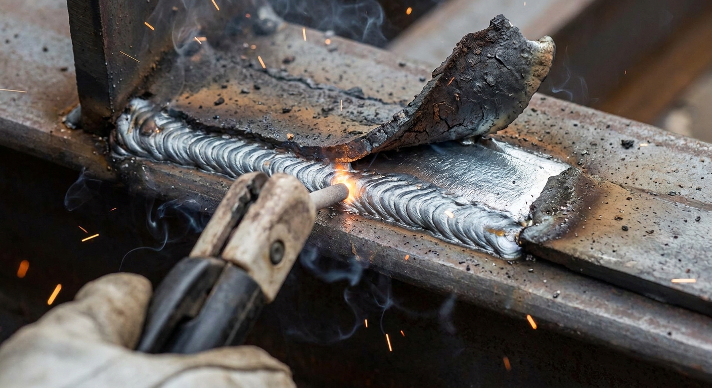 stick weld bead macro photography