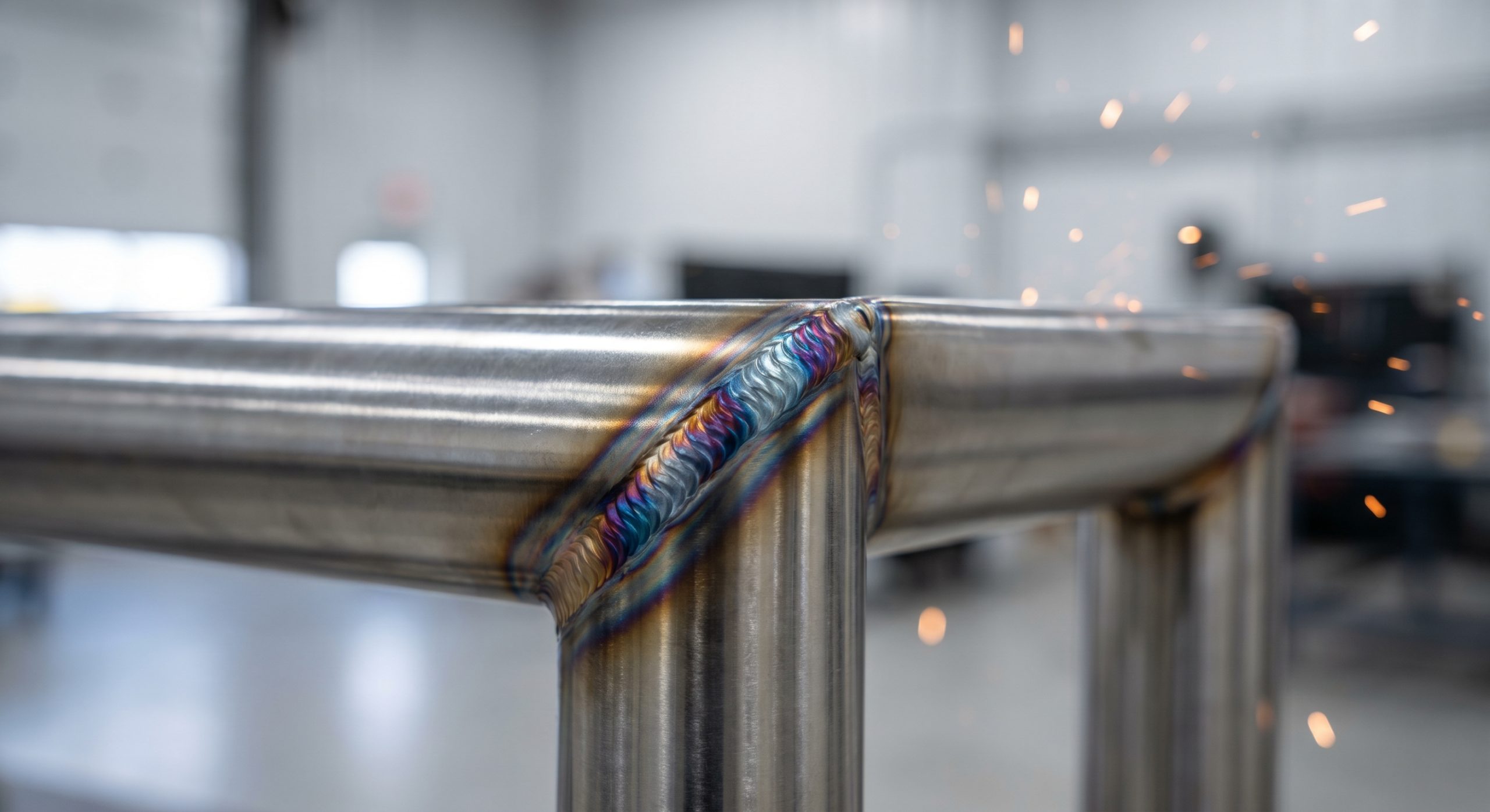 TIG weld macro photography