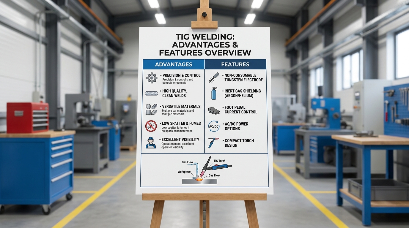 TIG Welding Advantages and Features Reference Chart