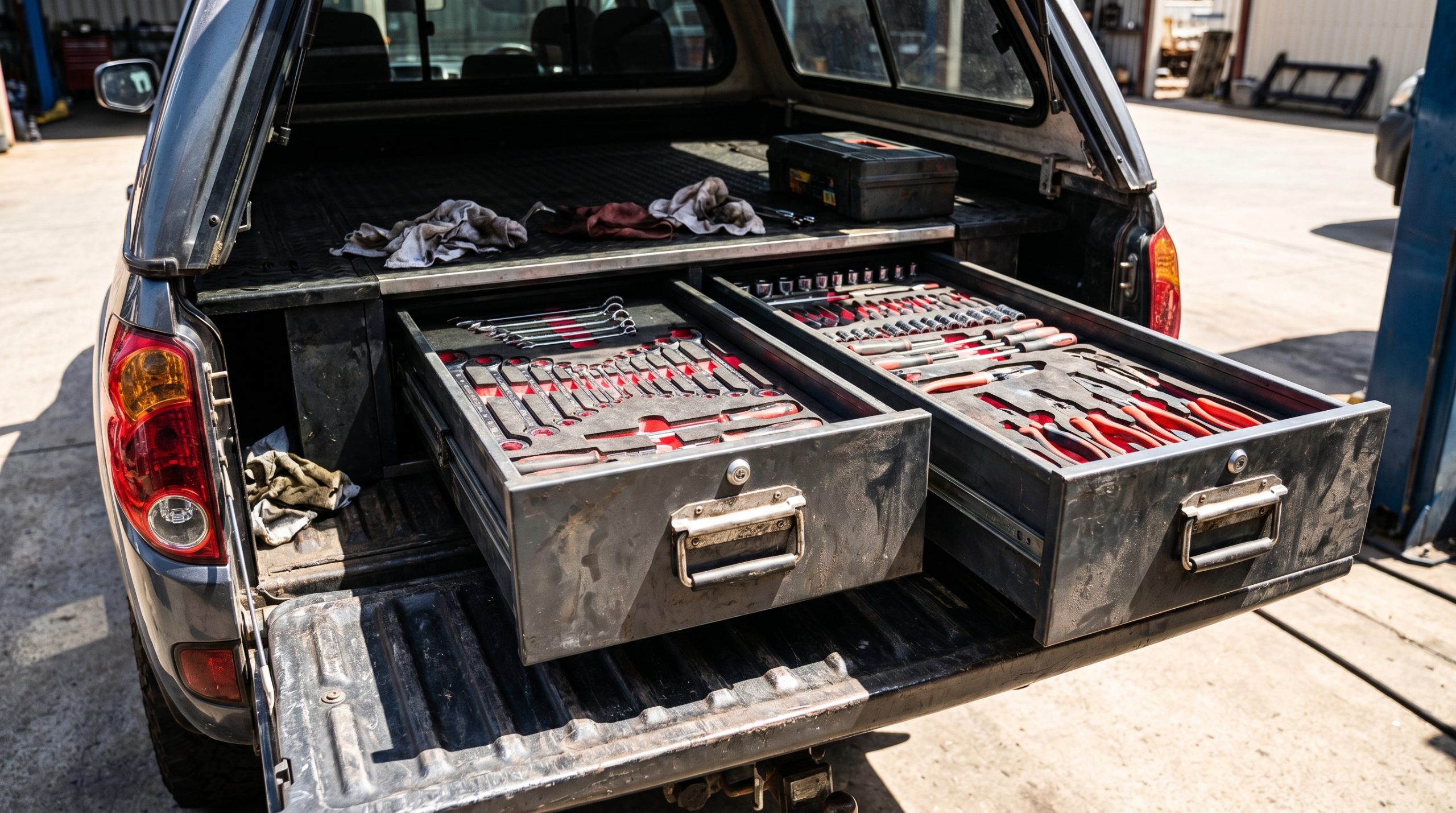 truck cargo organized tools
