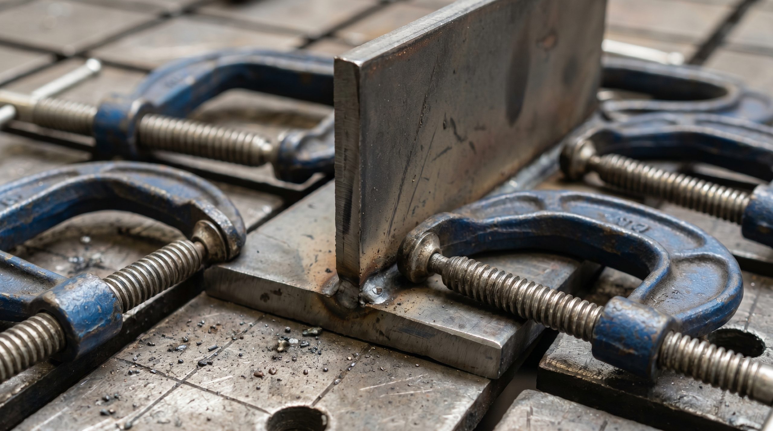Proper clamp setup to prevent fit-up welding defects