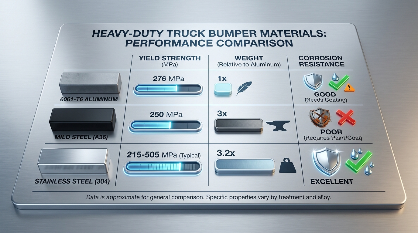 Bumper Materials Comparison Chart