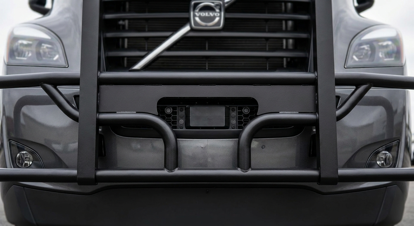 Commercial Truck Front Radar and Parking Sensor with Steel Grille Guard
