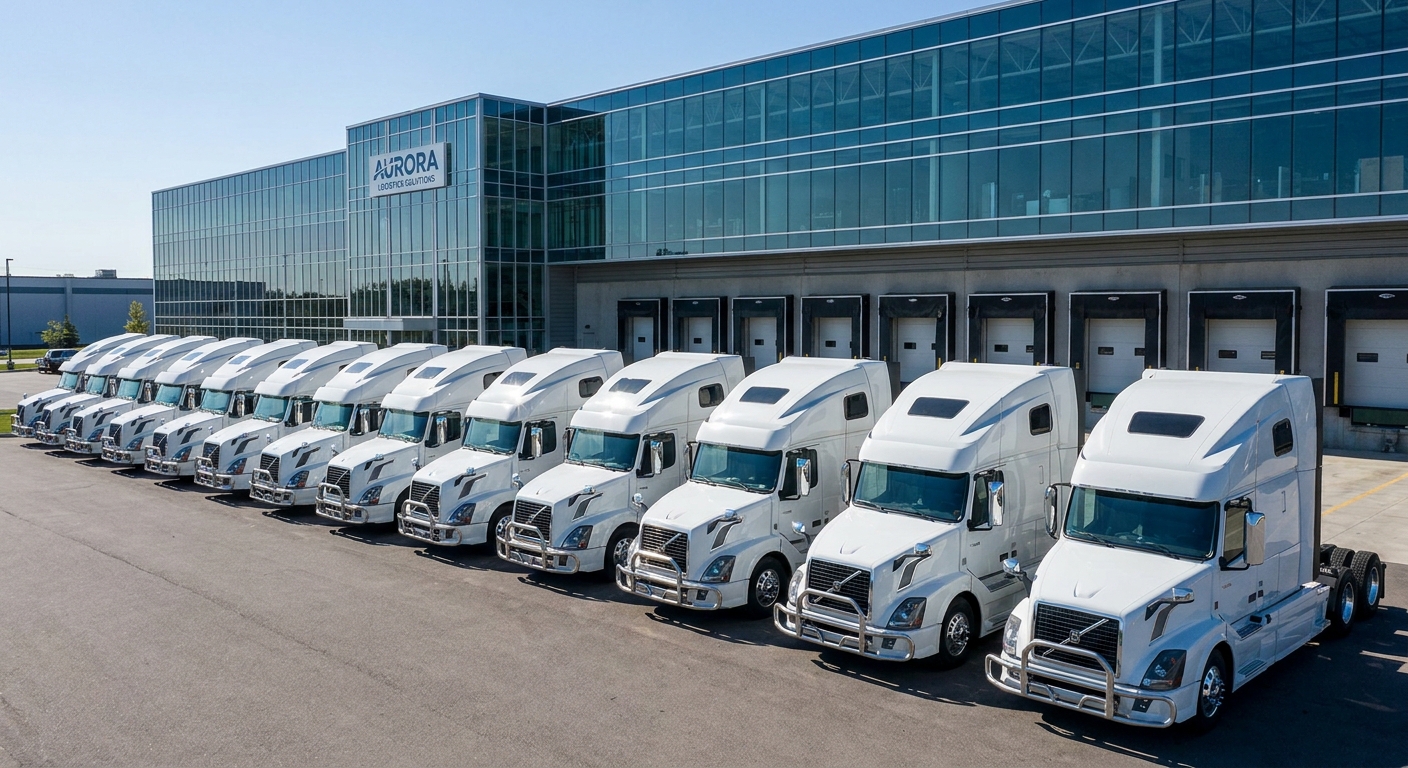 Volvo VNL Fleet at Modern Logistics Terminal