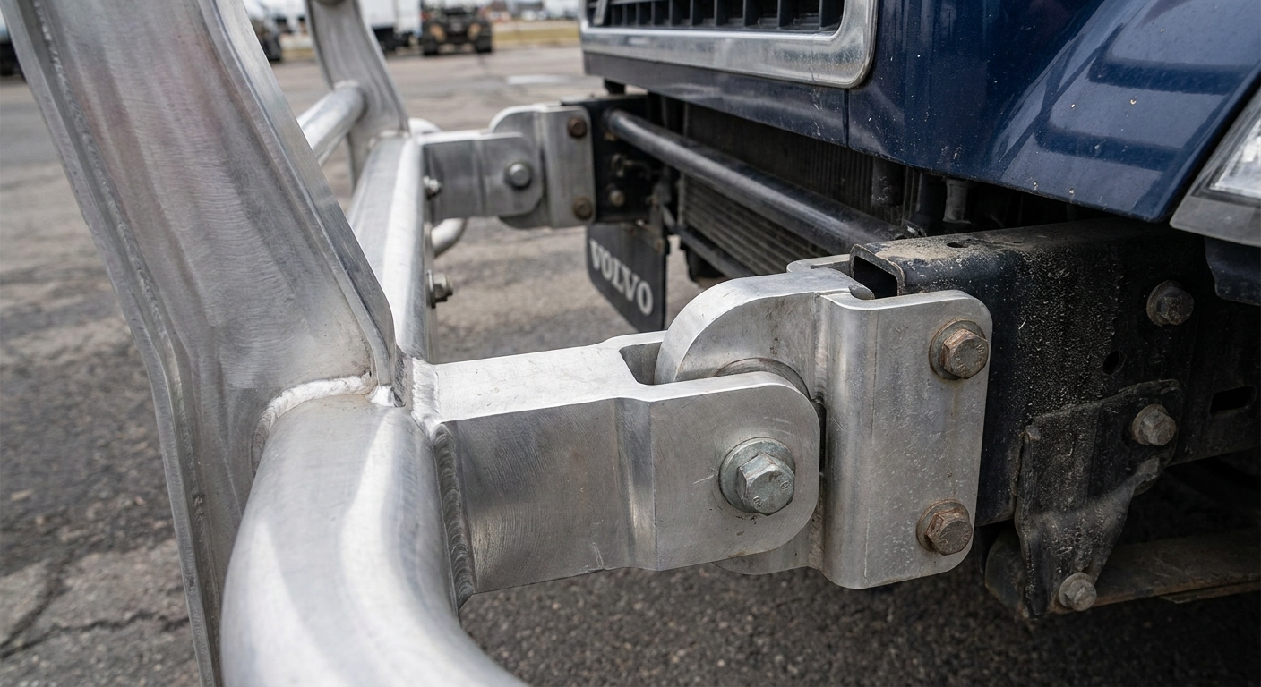 Heavy-Duty Aluminum Guard Mounting System for Volvo VNL Truck